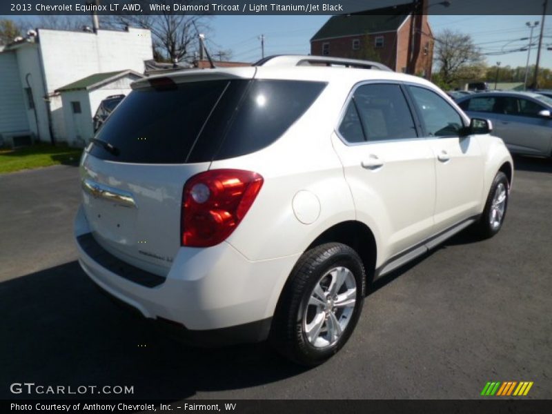 White Diamond Tricoat / Light Titanium/Jet Black 2013 Chevrolet Equinox LT AWD