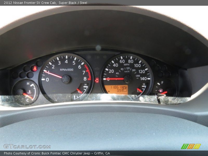Super Black / Steel 2012 Nissan Frontier SV Crew Cab