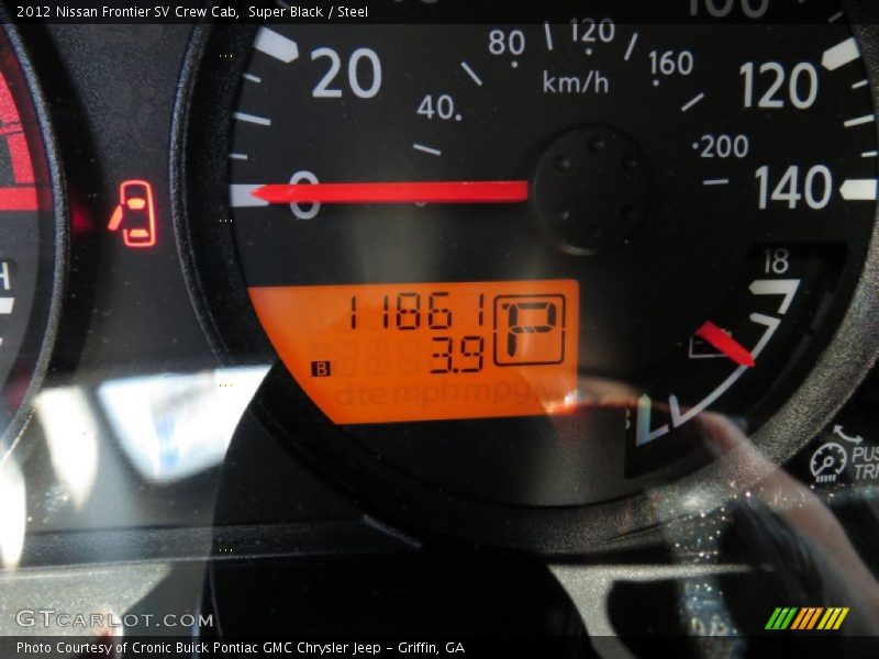 Super Black / Steel 2012 Nissan Frontier SV Crew Cab