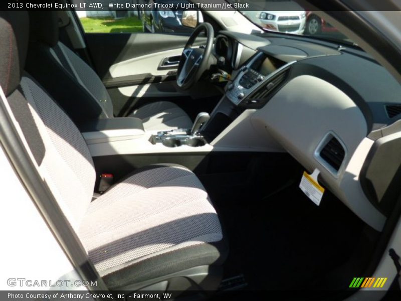 White Diamond Tricoat / Light Titanium/Jet Black 2013 Chevrolet Equinox LT AWD