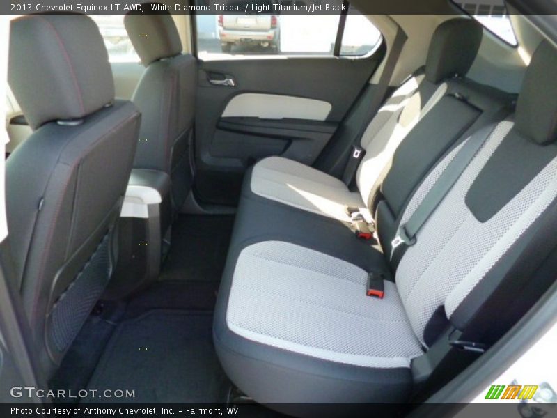 White Diamond Tricoat / Light Titanium/Jet Black 2013 Chevrolet Equinox LT AWD