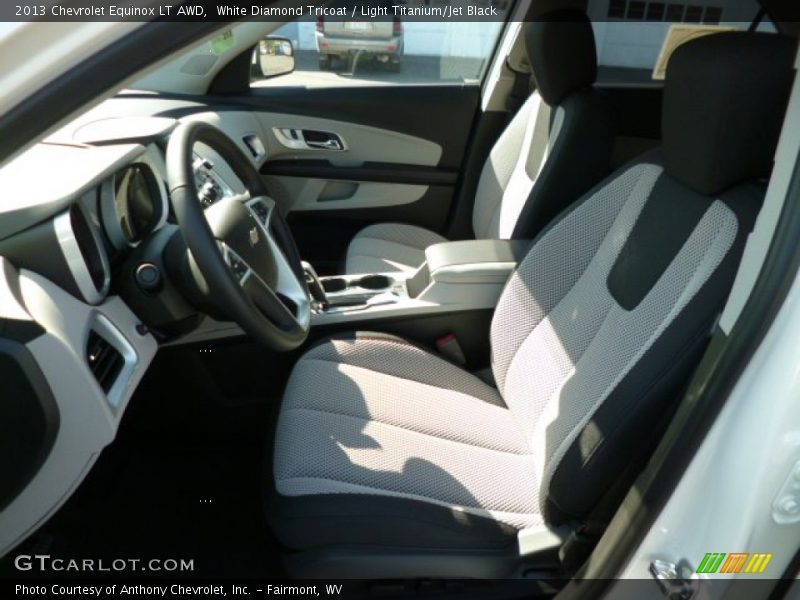 White Diamond Tricoat / Light Titanium/Jet Black 2013 Chevrolet Equinox LT AWD
