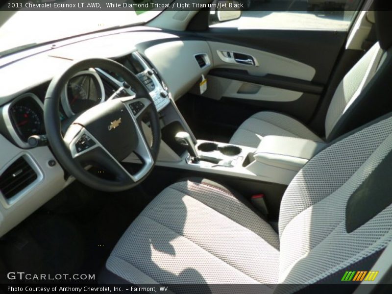 White Diamond Tricoat / Light Titanium/Jet Black 2013 Chevrolet Equinox LT AWD