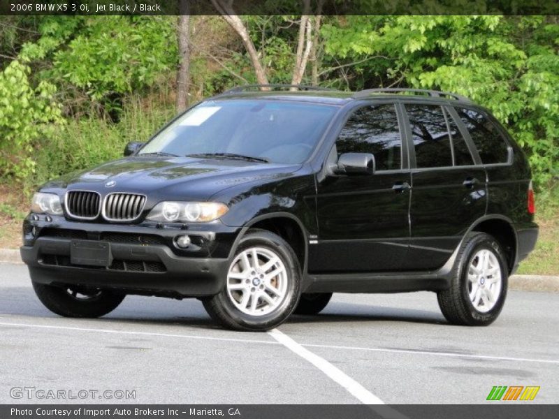 Jet Black / Black 2006 BMW X5 3.0i