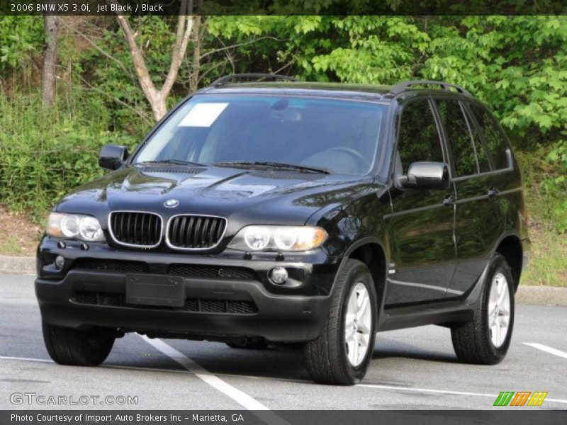 Jet Black / Black 2006 BMW X5 3.0i