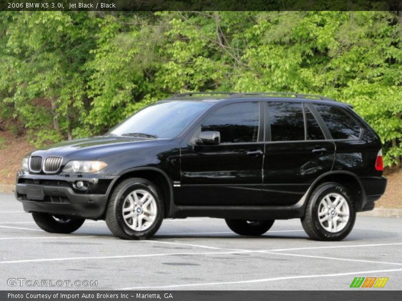 Jet Black / Black 2006 BMW X5 3.0i