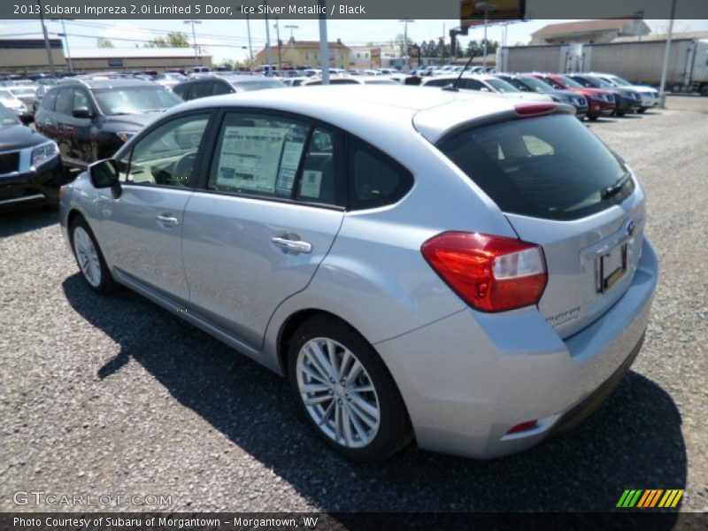 Ice Silver Metallic / Black 2013 Subaru Impreza 2.0i Limited 5 Door
