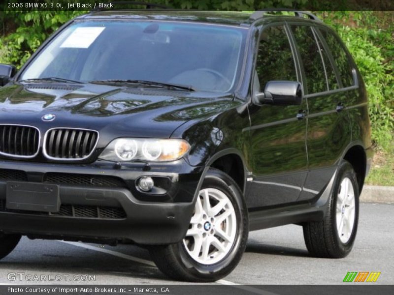 Jet Black / Black 2006 BMW X5 3.0i