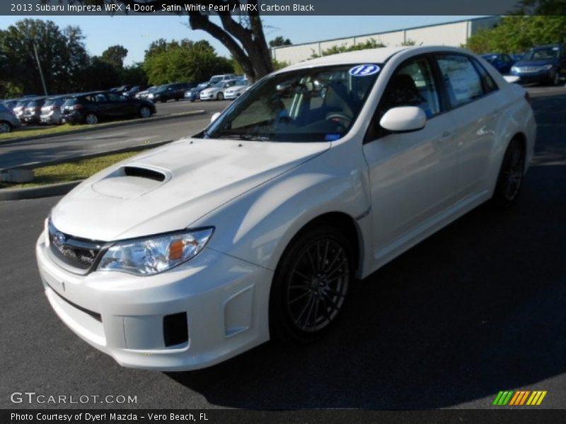 Satin White Pearl / WRX Carbon Black 2013 Subaru Impreza WRX 4 Door