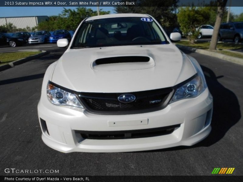 Satin White Pearl / WRX Carbon Black 2013 Subaru Impreza WRX 4 Door