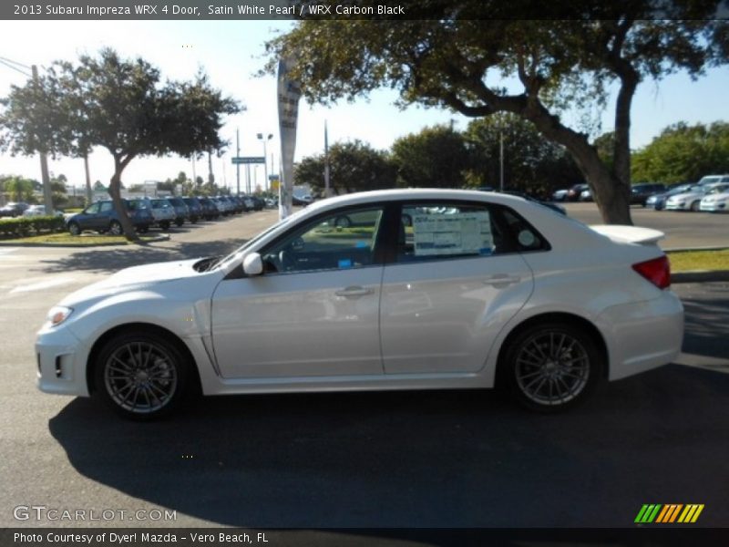 Satin White Pearl / WRX Carbon Black 2013 Subaru Impreza WRX 4 Door