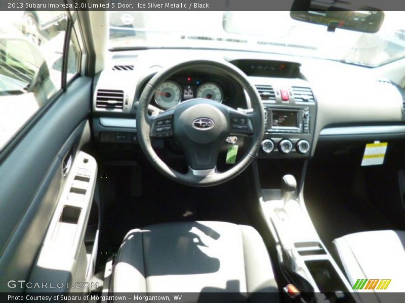 Ice Silver Metallic / Black 2013 Subaru Impreza 2.0i Limited 5 Door
