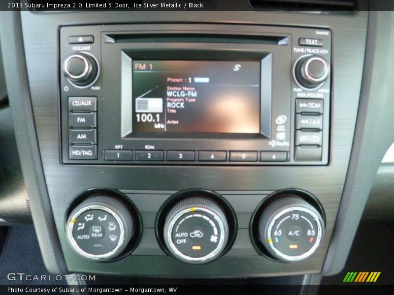 Controls of 2013 Impreza 2.0i Limited 5 Door