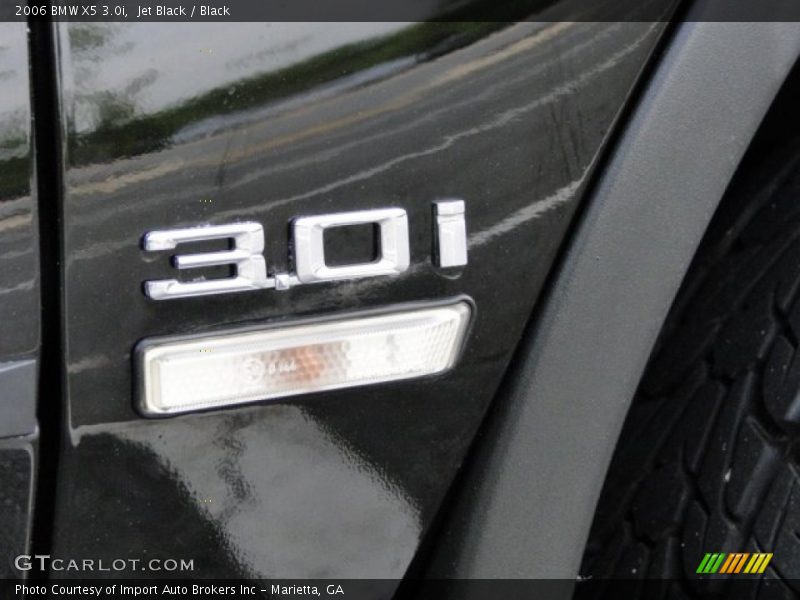Jet Black / Black 2006 BMW X5 3.0i