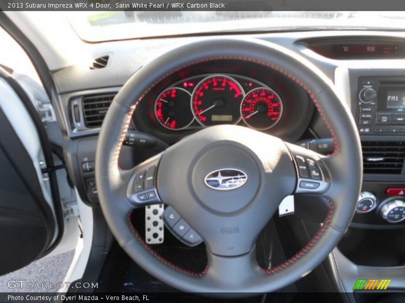 Satin White Pearl / WRX Carbon Black 2013 Subaru Impreza WRX 4 Door