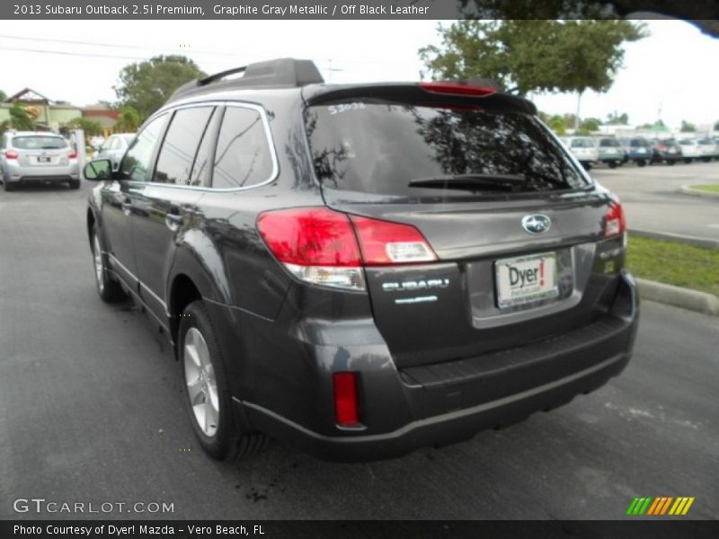 Graphite Gray Metallic / Off Black Leather 2013 Subaru Outback 2.5i Premium