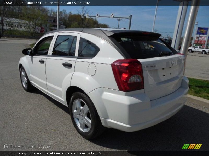 Stone White / Dark Slate Gray 2008 Dodge Caliber SXT
