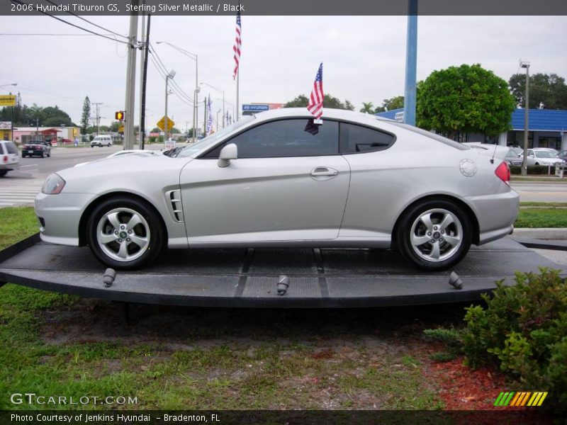 Sterling Silver Metallic / Black 2006 Hyundai Tiburon GS