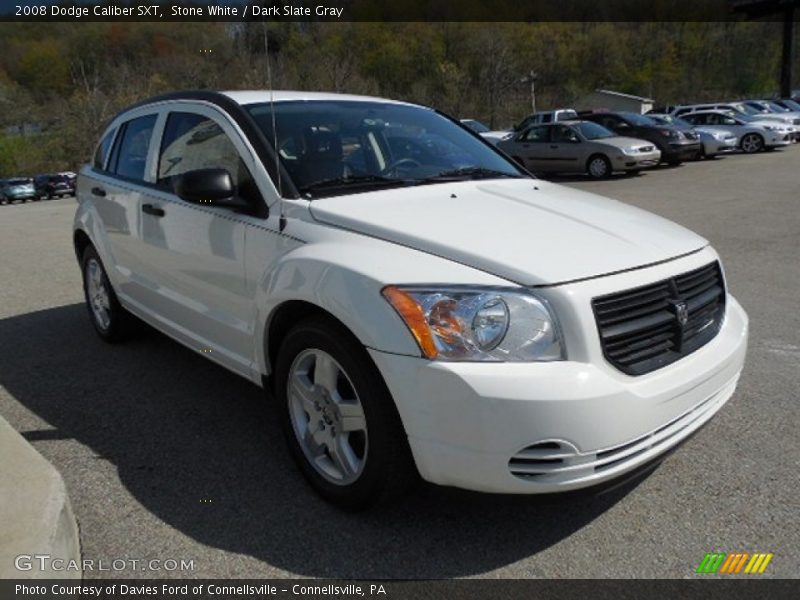 Stone White / Dark Slate Gray 2008 Dodge Caliber SXT