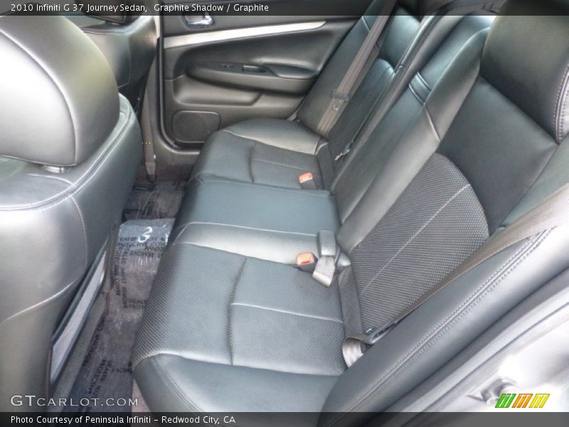 Rear Seat of 2010 G 37 Journey Sedan