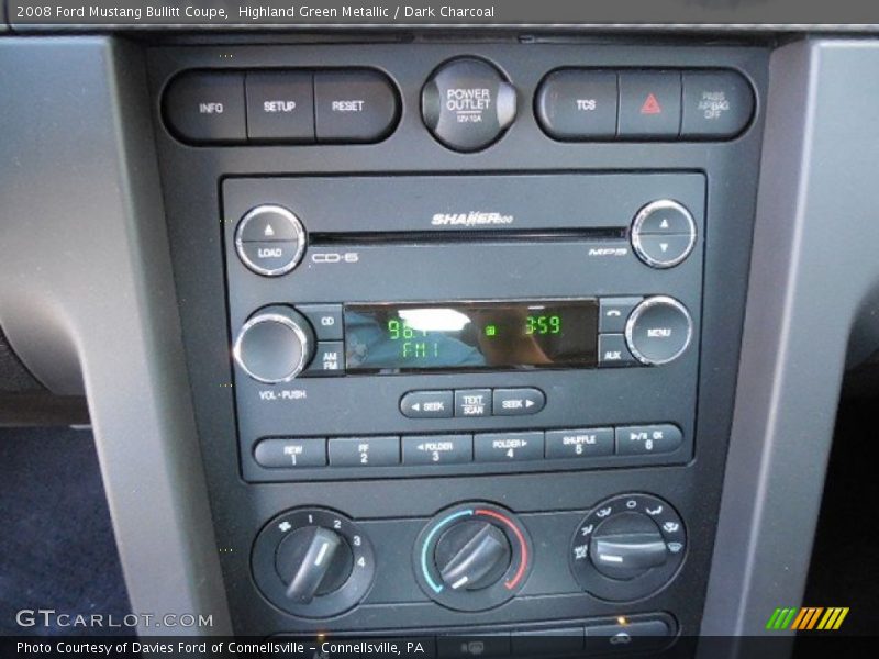 Controls of 2008 Mustang Bullitt Coupe