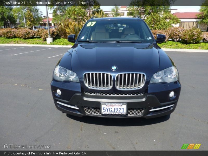 Monaco Blue Metallic / Sand Beige 2007 BMW X5 4.8i