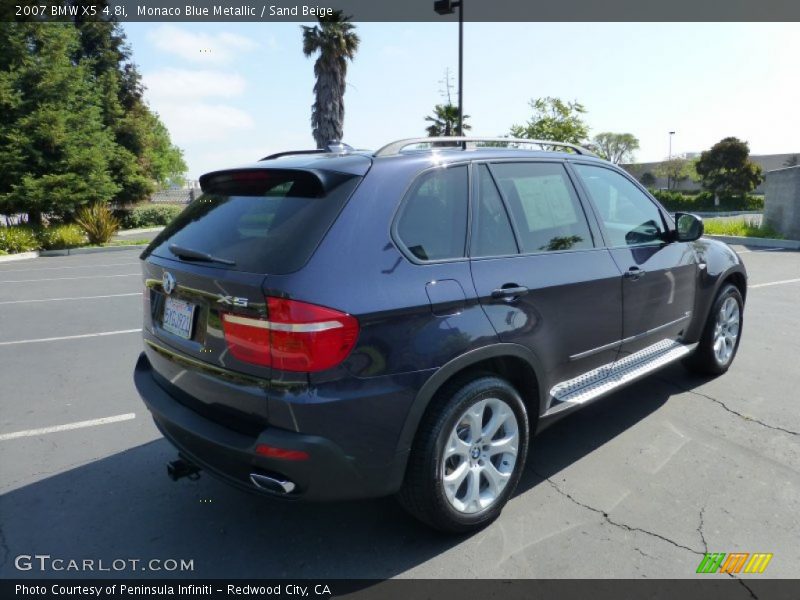 Monaco Blue Metallic / Sand Beige 2007 BMW X5 4.8i