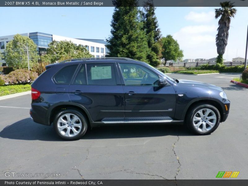 Monaco Blue Metallic / Sand Beige 2007 BMW X5 4.8i