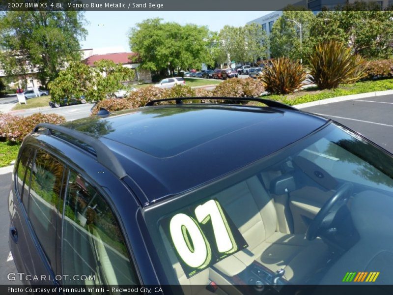 Monaco Blue Metallic / Sand Beige 2007 BMW X5 4.8i