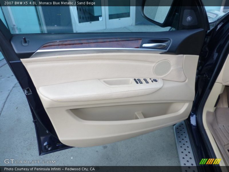 Monaco Blue Metallic / Sand Beige 2007 BMW X5 4.8i