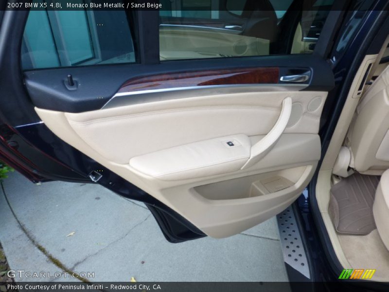 Monaco Blue Metallic / Sand Beige 2007 BMW X5 4.8i