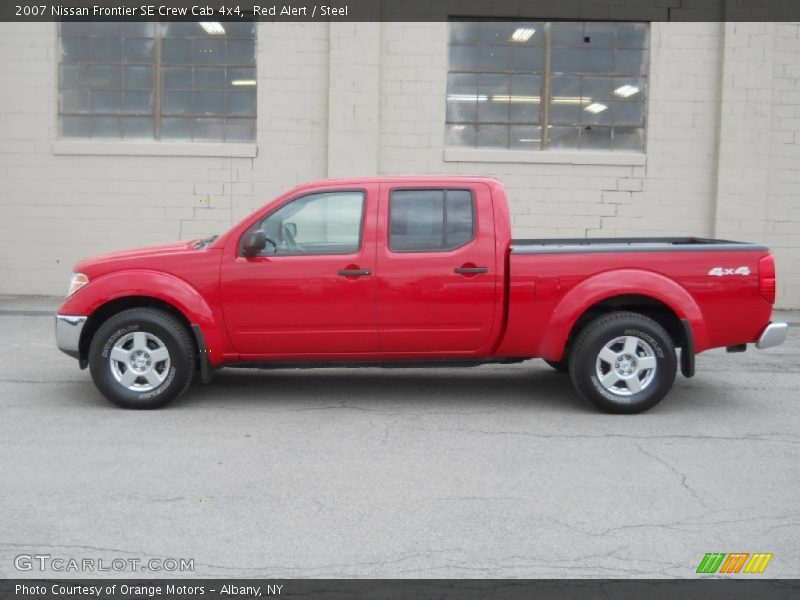 Red Alert / Steel 2007 Nissan Frontier SE Crew Cab 4x4