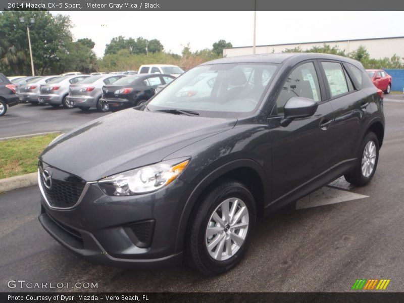 Meteor Gray Mica / Black 2014 Mazda CX-5 Sport