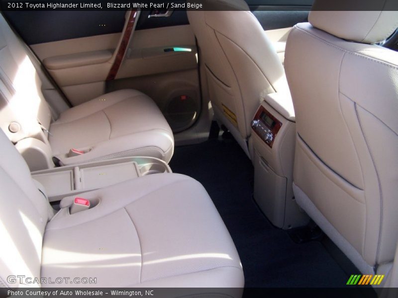 Blizzard White Pearl / Sand Beige 2012 Toyota Highlander Limited