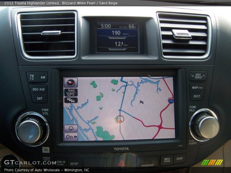 Blizzard White Pearl / Sand Beige 2012 Toyota Highlander Limited