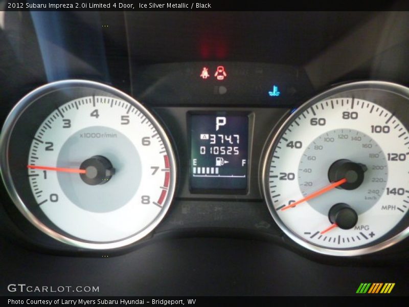 Ice Silver Metallic / Black 2012 Subaru Impreza 2.0i Limited 4 Door