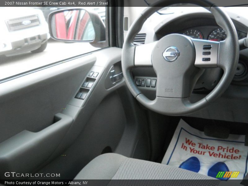 Red Alert / Steel 2007 Nissan Frontier SE Crew Cab 4x4