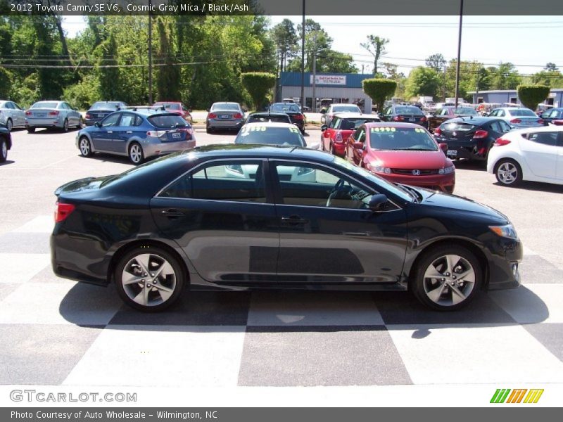 Cosmic Gray Mica / Black/Ash 2012 Toyota Camry SE V6