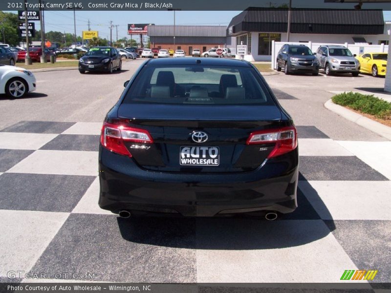 Cosmic Gray Mica / Black/Ash 2012 Toyota Camry SE V6