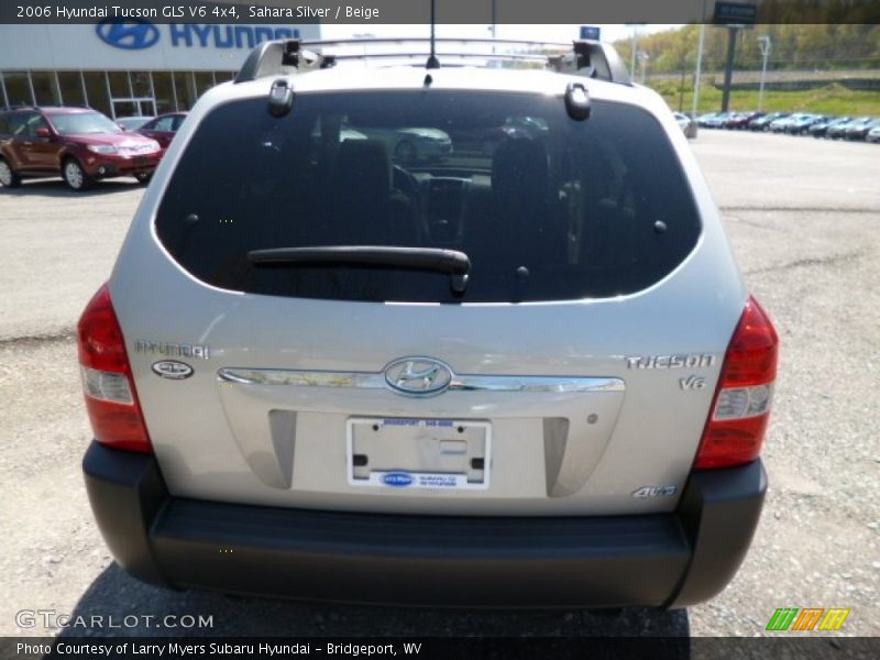 Sahara Silver / Beige 2006 Hyundai Tucson GLS V6 4x4