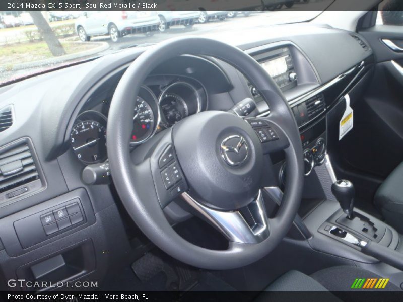 Soul Red Metallic / Black 2014 Mazda CX-5 Sport