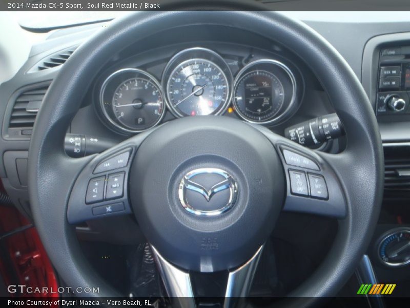 Soul Red Metallic / Black 2014 Mazda CX-5 Sport
