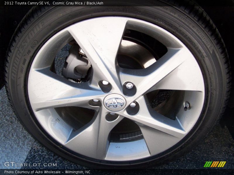 Cosmic Gray Mica / Black/Ash 2012 Toyota Camry SE V6