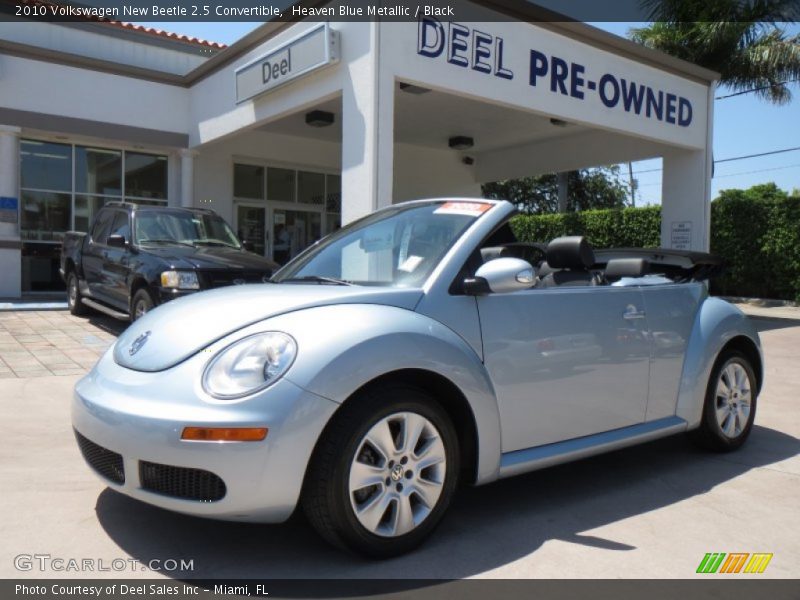 Heaven Blue Metallic / Black 2010 Volkswagen New Beetle 2.5 Convertible