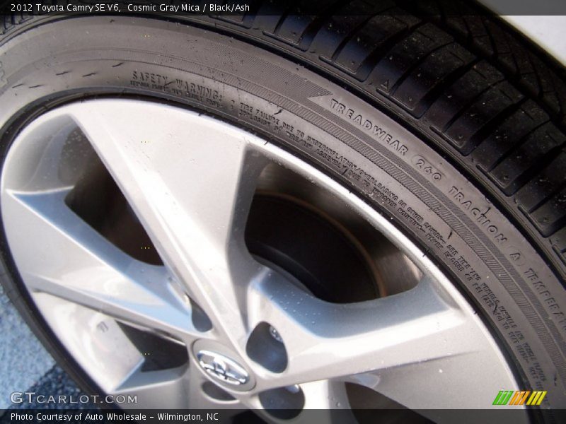 Cosmic Gray Mica / Black/Ash 2012 Toyota Camry SE V6