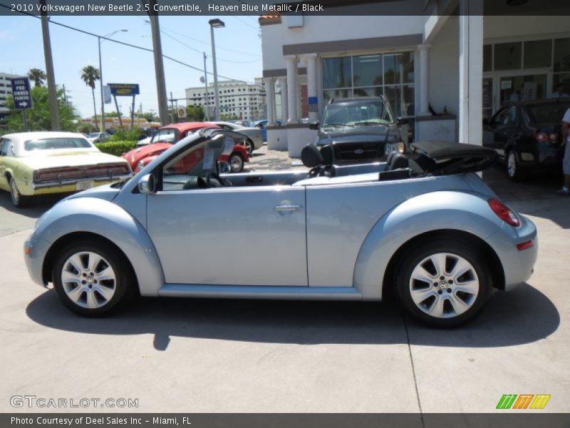 Heaven Blue Metallic / Black 2010 Volkswagen New Beetle 2.5 Convertible