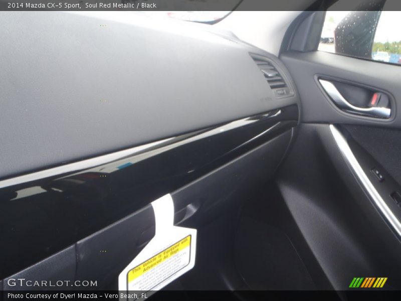 Soul Red Metallic / Black 2014 Mazda CX-5 Sport