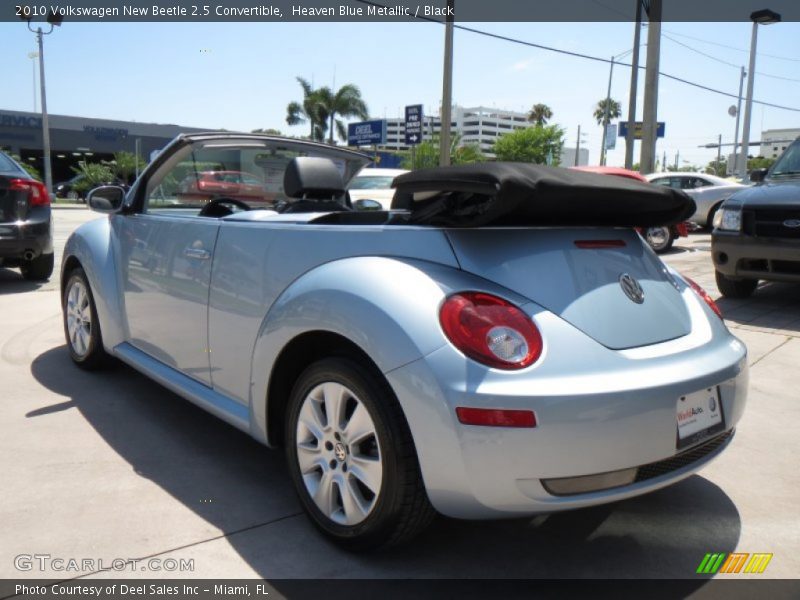 Heaven Blue Metallic / Black 2010 Volkswagen New Beetle 2.5 Convertible