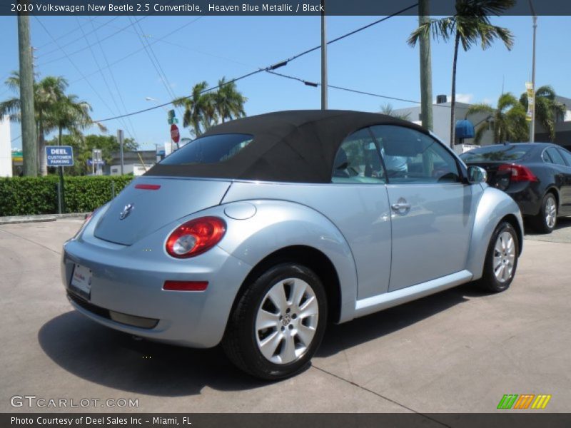 Heaven Blue Metallic / Black 2010 Volkswagen New Beetle 2.5 Convertible