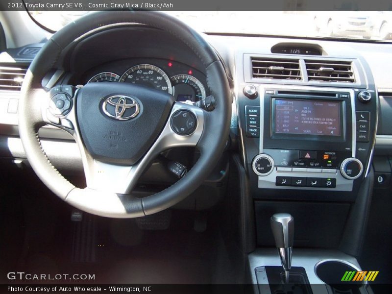Cosmic Gray Mica / Black/Ash 2012 Toyota Camry SE V6
